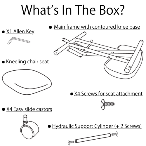 Whats in the box? HuntOffice Ergonomic Kneeling Posture Chair